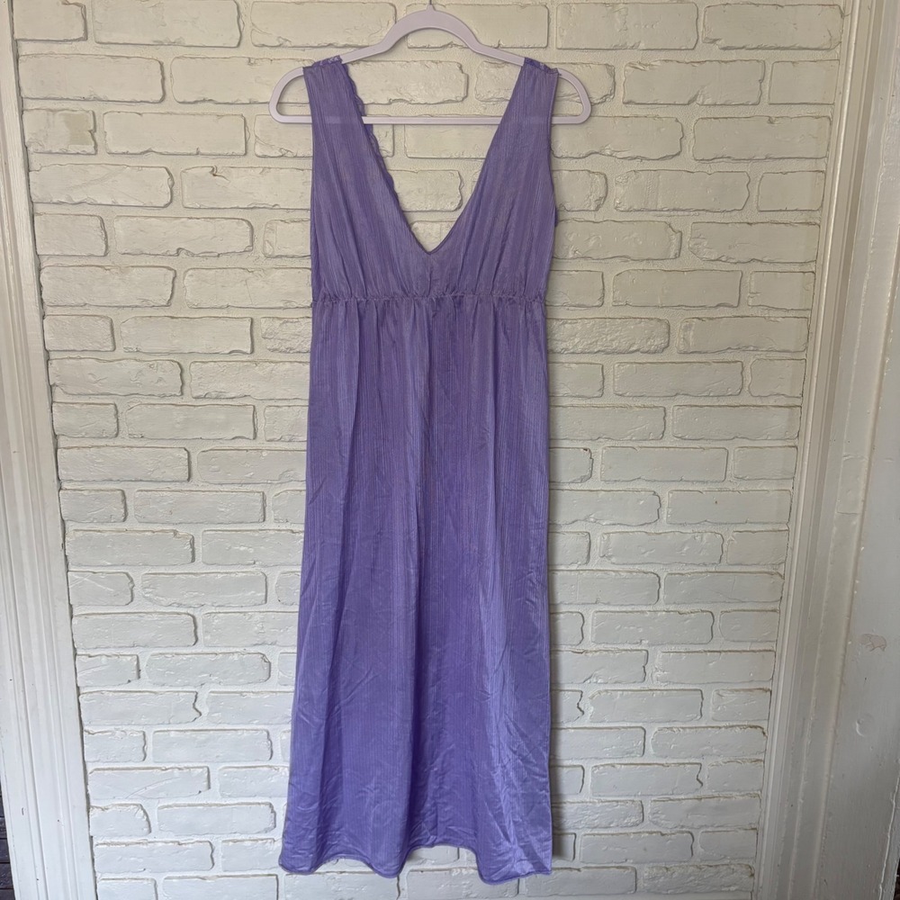Vintage Lavender Purple Maxi Slip Dress‎ Women's Size Medium - Picture 5 of 5